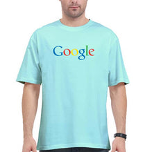 Load image into Gallery viewer, Google Oversized T-Shirt for Men-Mint-Ektarfa.online
