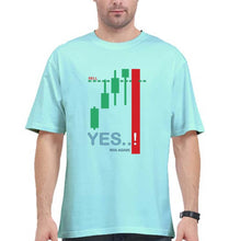 Load image into Gallery viewer, Share Market(Stock Market Oversized T-Shirt for Men-Mint-Ektarfa.online
