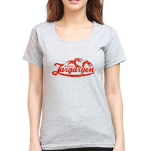 Load image into Gallery viewer, House Targaryen (GOT) T-Shirt for Women-Grey Melange-Ektarfa.online
