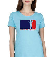 Load image into Gallery viewer, Gym Funny T-Shirt for Women-Light Blue-Ektarfa.online

