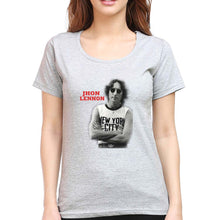 Load image into Gallery viewer, John Lennon T-Shirt for Women-Grey Melange-Ektarfa.online
