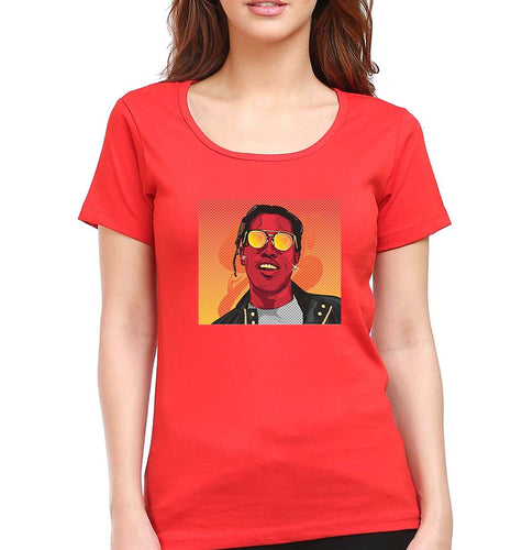 Asap Rocky T-Shirt for Women-Red-Ektarfa.online