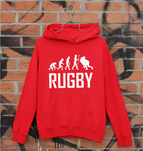 Load image into Gallery viewer, Rugby Evolution Unisex Hoodie for Men/Women-Red-Ektarfa.online
