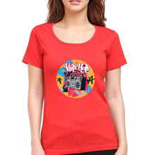 Load image into Gallery viewer, Hip Hop T-Shirt for Women-Red-Ektarfa.online

