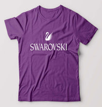 Load image into Gallery viewer, Swarovski T-Shirt for Men-S(38 Inches)-Purple-Ektarfa.online
