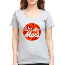 Load image into Gallery viewer, Occupy Mars Elon Musk T-Shirt for Women-Grey Melange-Ektarfa.online
