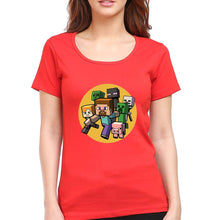Load image into Gallery viewer, Minecraft T-Shirt for Women-red-Ektarfa.online
