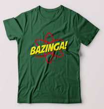 Load image into Gallery viewer, Sheldon Cooper Bazinga T-Shirt for Men-Bottle Green-Ektarfa.online
