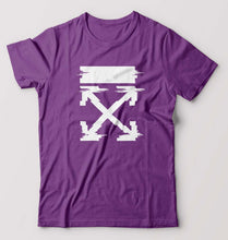 Load image into Gallery viewer, Off White Tee T-Shirt for Men-Purple-Ektarfa.online
