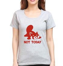 Load image into Gallery viewer, Rocket Raccoon Lazy Not Today T-Shirt for Women-Grey Melange-Ektarfa.online
