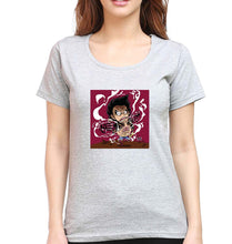 Load image into Gallery viewer, Monkey D. Luffy T-Shirt for Women-Grey Melange-Ektarfa.online
