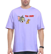 Load image into Gallery viewer, Tom and Jerry Oversized T-Shirt for Men-Lavender-Ektarfa.online
