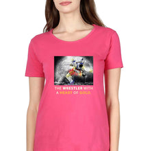 Load image into Gallery viewer, Yogeshwar Dutt T-Shirt for Women-Pink-Ektarfa.online
