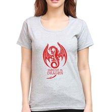 Load image into Gallery viewer, House of the Dragon (GOT) T-Shirt for Women-Grey Melange-Ektarfa.online
