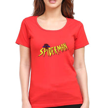 Load image into Gallery viewer, Spiderman Superhero T-Shirt for Women-Red-Ektarfa.online
