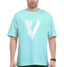 Load image into Gallery viewer, Vikings Oversized T-Shirt for Men-Mint-Ektarfa.online
