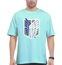 Load image into Gallery viewer, Attack on Titan Oversized T-Shirt for Men-Mint-Ektarfa.online
