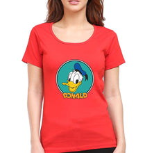 Load image into Gallery viewer, Donald Duck T-Shirt for Women-Red-Ektarfa.online
