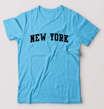 Load image into Gallery viewer, New York T-Shirt for Men-Light Blue-Ektarfa.online
