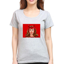Load image into Gallery viewer, Scarlet Witch Wanda T-Shirt for Women-Grey Melange-Ektarfa.online
