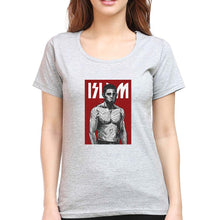 Load image into Gallery viewer, Islam Makhachev T-Shirt for Women-Grey Melange-Ektarfa.online
