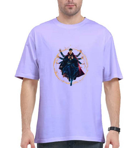 Doctor Strange Superhero Oversized T-Shirt for Men-Lavender-Ektarfa.online
