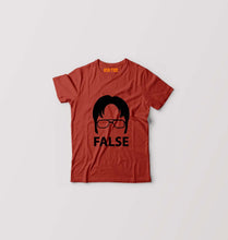 Load image into Gallery viewer, Dwight Schrute Kids T-Shirt for Boy/Girl-Brick Red-Ektarfa.online

