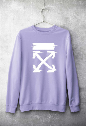 Off White Tee Unisex Sweatshirt for Men/Women-Lavender-Ektarfa.online