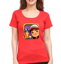 Load image into Gallery viewer, Subway Surfers T-Shirt for Women-Red-Ektarfa.online
