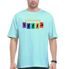 Load image into Gallery viewer, Evolution Football Oversized T-Shirt for Men-Mint-Ektarfa.online
