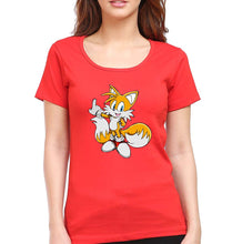 Load image into Gallery viewer, Tails Sonic T-Shirt for Women-Red-Ektarfa.online
