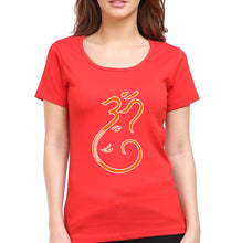 Load image into Gallery viewer, Ganpati JI(Ganesh) T-Shirt for Women-Red-Ektarfa.online
