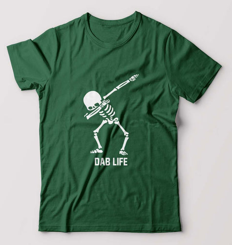 Dab Life T-Shirt for Men-Bottle Green-Ektarfa.online