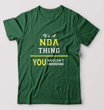 Load image into Gallery viewer, NDA Army T-Shirt for Men-Bottle Green-Ektarfa.online
