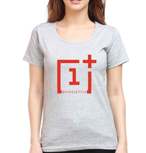 Load image into Gallery viewer, OnePlus T-Shirt for Women-Grey Melange-Ektarfa.online
