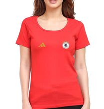 Load image into Gallery viewer, Germany Football T-Shirt for Women-Red-Ektarfa.online
