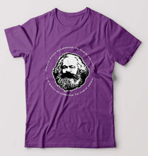 Load image into Gallery viewer, Karl Marx T-Shirt for Men-Purple-Ektarfa.online
