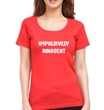 Load image into Gallery viewer, Impulsively Innocent T-Shirt for Women-Red-Ektarfa.online
