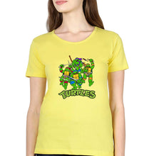 Load image into Gallery viewer, Ninja Turtles TMNT T-Shirt for Women-Yellow-Ektarfa.online
