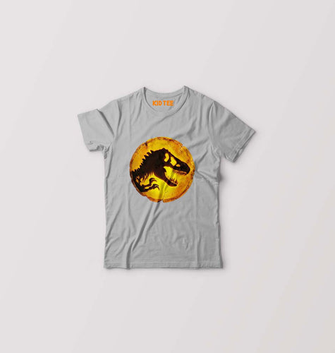 Jurassic World Kids T-Shirt for Boy/Girl-0-1 Year(20 Inches)-Grey Melange-Ektarfa.online