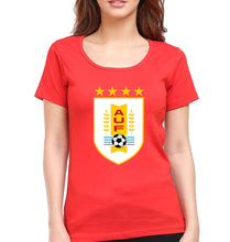 Load image into Gallery viewer, Uruguay Football T-Shirt for Women-Red-Ektarfa.online
