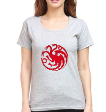 Load image into Gallery viewer, House of the Dragon (GOT) T-Shirt for Women-Grey Melange-Ektarfa.online
