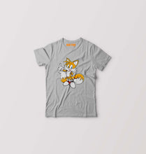 Load image into Gallery viewer, Tails Sonic Kids T-Shirt for Boy/Girl-Grey Melange-Ektarfa.online
