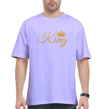 Load image into Gallery viewer, King Oversized T-Shirt for Men-Lavender-Ektarfa.online
