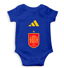 Load image into Gallery viewer, Spain Football Kids Romper For Baby Boy/Girl-0-5 Months(18 Inches)-Royal Blue-Ektarfa.online
