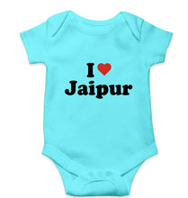 Load image into Gallery viewer, I Love Jaipur Kids Romper For Baby Boy/Girl-0-5 Months(18 Inches)-Sky Blue-Ektarfa.online
