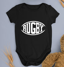 Load image into Gallery viewer, Rugby Kids Romper For Baby Boy/Girl-0-5 Months(18 Inches)-Black-Ektarfa.online
