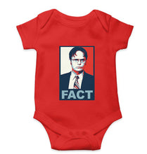 Load image into Gallery viewer, Dwight Schrute Fact Kids Romper For Baby Boy/Girl-0-5 Months(18 Inches)-Red-Ektarfa.online
