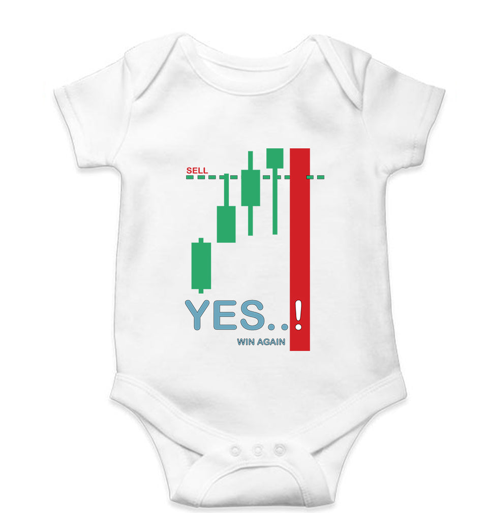 Share Market(Stock Market) Kids Romper For Baby Boy/Girl-White-Ektarfa.online