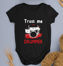 Load image into Gallery viewer, Drummer Kids Romper For Baby Boy/Girl-0-5 Months(18 Inches)-Black-Ektarfa.online
